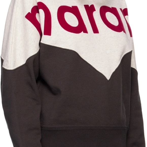 Isabel Marant Etoile houston pullover in faded black and red - Picture 2 of 5